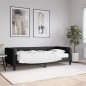 vidaXL Sofá cama con colchón tela negro 90x200 cm vidaXL Sofá cama con colchón tela negro 90x200 cm
