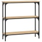 vidaXL Mesa consola madera de ingeniería roble Sonoma 75x22,5x75 cm