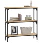 vidaXL Mesa consola madera de ingeniería roble Sonoma 75x22,5x75 cm
