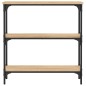 vidaXL Mesa consola madera de ingeniería roble Sonoma 75x22,5x75 cm