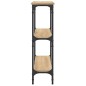 vidaXL Mesa consola madera de ingeniería roble Sonoma 75x22,5x75 cm