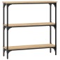 vidaXL Mesa consola madera de ingeniería roble Sonoma 75x22,5x75 cm