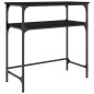 vidaXL Mesa consola madera de ingeniería negra 75x35,5x75 cm vidaXL Mesa consola madera de ingeniería negra 75x35,5x75 cm