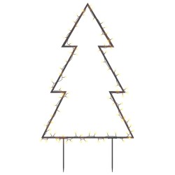 vidaXL Árbol de Navidad luces decorativas con estacas 80 LED 60 cm