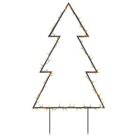vidaXL Árbol de Navidad luces decorativas con estacas 80 LED 60 cm