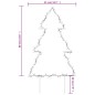 vidaXL Árbol de Navidad luces decorativas con estacas 80 LED 60 cm vidaXL Árbol de Navidad luces decorativas con estacas 80 LED 60 cm