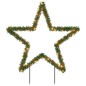 vidaXL Estrella de luz decorativa Navidad con estacas 80 LED 60 cm vidaXL Estrella de luz decorativa Navidad con estacas 80 LED 60 cm