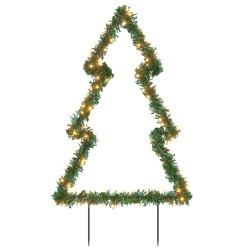 vidaXL Árbol de Navidad luces decorativas con estacas 115 LED 90 cm
