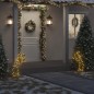 vidaXL Estrella fugaz de luces Navidad con estacas 80 LED 62 cm