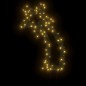 vidaXL Estrella fugaz de luces Navidad con estacas 80 LED 62 cm