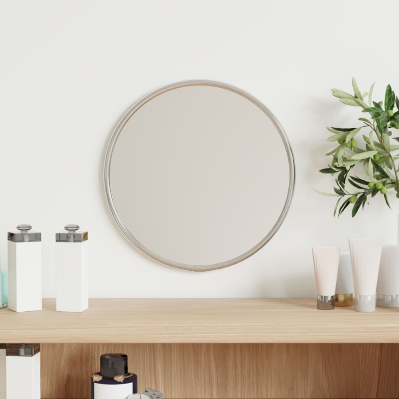 vidaXL Espejo de pared redondo plateado Ø20 cm vidaXL Espejo de pared redondo plateado Ø20 cm