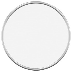 vidaXL Espejo de pared redondo plateado Ø20 cm