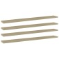 vidaXL Estante estantería 4 uds contrachapada roble Sonoma 80x10x1,5cm vidaXL Estante estantería 4 uds contrachapada roble Sonoma 80x10x1,5cm