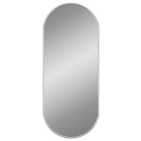 vidaXL Espejo de pared ovalado plateado 60x25 cm