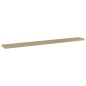 vidaXL Estante estantería 4 uds contrachapada roble Sonoma 80x10x1,5cm vidaXL Estante estantería 4 uds contrachapada roble Sonoma 80x10x1,5cm