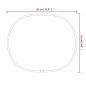 vidaXL Espejo de pared plateado 30x25 cm vidaXL Espejo de pared plateado 30x25 cm