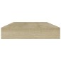 vidaXL Estante estantería 4 uds contrachapada roble Sonoma 80x10x1,5cm vidaXL Estante estantería 4 uds contrachapada roble Sonoma 80x10x1,5cm