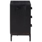 vidaXL Mesita de noche madera maciza pino reciclada negra 40x30x55 cm vidaXL Mesita de noche madera maciza pino reciclada negra 40x30x55 cm
