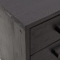 vidaXL Mesita de noche madera maciza pino reciclada negra 40x30x55 cm vidaXL Mesita de noche madera maciza pino reciclada negra 40x30x55 cm