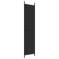 vidaXL Biombo divisor de 3 paneles de tela negro 150x220 cm vidaXL Biombo divisor de 3 paneles de tela negro 150x220 cm