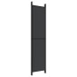 vidaXL Biombo divisor de 5 paneles de tela negro 250x220 cm vidaXL Biombo divisor de 5 paneles de tela negro 250x220 cm