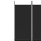 vidaXL Biombo divisor de 5 paneles de tela negro 250x220 cm vidaXL Biombo divisor de 5 paneles de tela negro 250x220 cm