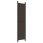 vidaXL Biombo divisor de 6 paneles de tela marrón 300x220 cm vidaXL Biombo divisor de 6 paneles de tela marrón 300x220 cm