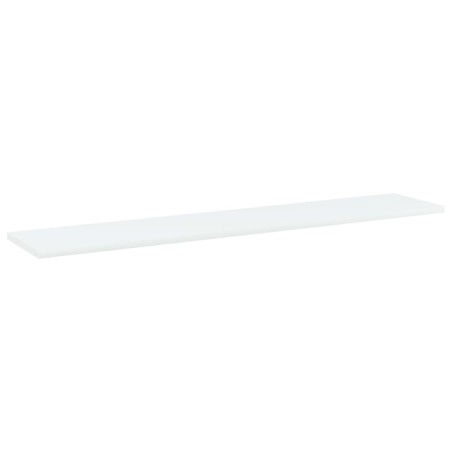 vidaXL Estantes para estantería 4uds contrachapada blanco 100x20x1,5cm