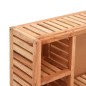 vidaXL Armario con espejo madera maciza nogal 80x17x34 cm vidaXL Armario con espejo madera maciza nogal 80x17x34 cm