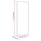vidaXL Espejo de pared vidrio rectangular 30x80 cm vidaXL Espejo de pared vidrio rectangular 30x80 cm