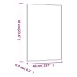 vidaXL Espejo de pared vidrio rectangular 40x60 cm vidaXL Espejo de pared vidrio rectangular 40x60 cm