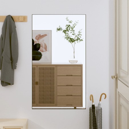 vidaXL Espejo de pared vidrio rectangular 50x80 cm