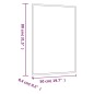 vidaXL Espejo de pared vidrio rectangular 50x80 cm vidaXL Espejo de pared vidrio rectangular 50x80 cm
