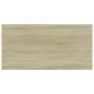 vidaXL Estante estantería 4uds contrachapada roble Sonoma 100x50x1,5cm