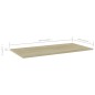 vidaXL Estante estantería 4uds contrachapada roble Sonoma 100x50x1,5cm