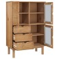 vidaXL Aparador de madera maciza de pino 85x43x125 cm