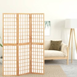 vidaXL Biombo plegable con 3 paneles estilo japonés 120x170 cm
