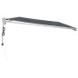 vidaXL Toldo retráctil aluminio y tela gris antracita 4,5x3 m vidaXL Toldo retráctil aluminio y tela gris antracita 4,5x3 m