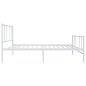 vidaXL Estructura cama metal con cabecero y pie cama blanca 80x200 cm vidaXL Estructura cama metal con cabecero y pie cama blanca 80x200 cm