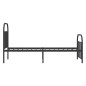 vidaXL Estructura de cama con cabecero y estribo metal negro 80x200 cm vidaXL Estructura de cama con cabecero y estribo metal negro 80x200 cm