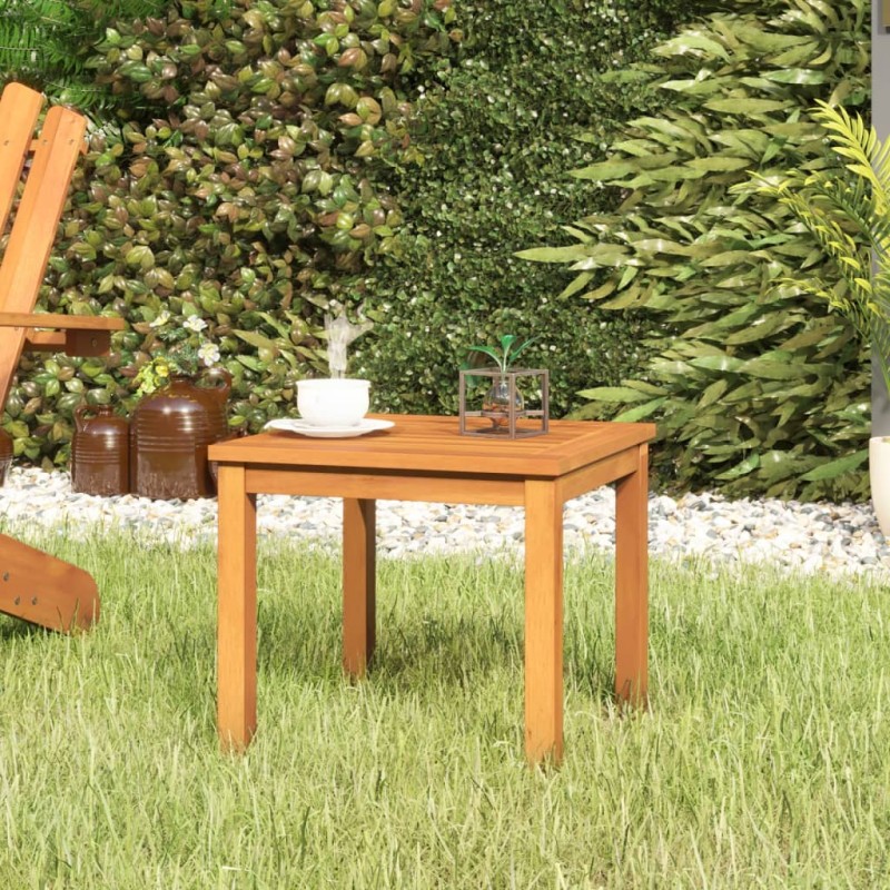vidaXL Mesa de centro de madera maciza de acacia 40x40x36 cm