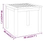vidaXL Mesa de centro de madera maciza de acacia 40x40x36 cm