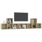 vidaXL Muebles de salón 5 piezas madera de ingeniería roble Sonoma vidaXL Muebles de salón 5 piezas madera de ingeniería roble Sonoma