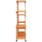 vidaXL Soporte de flores con ruedas madera maciza abeto 110x25x115 cm vidaXL Soporte de flores con ruedas madera maciza abeto 110x25x115 cm