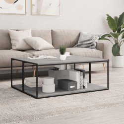 vidaXL Estante para estantería 4 uds madera gris hormigón 100x40x1,5cm