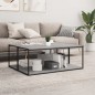 vidaXL Estante para estantería 4 uds madera gris hormigón 100x40x1,5cm