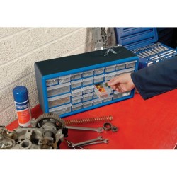 Draper Tools Organizador de herramientas 30 cajones azul 12015