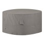 Madison Funda para muebles de jardín 320 cm redonda gris