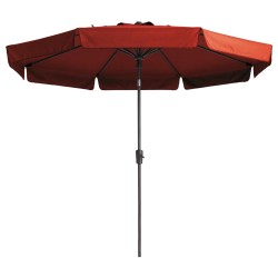 Madison Sombrilla Flores Luxe redonda rojo ladrillo 300 cm 