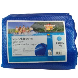 Summer Fun Cubierta solar para piscina de verano redonda PE azul 600cm